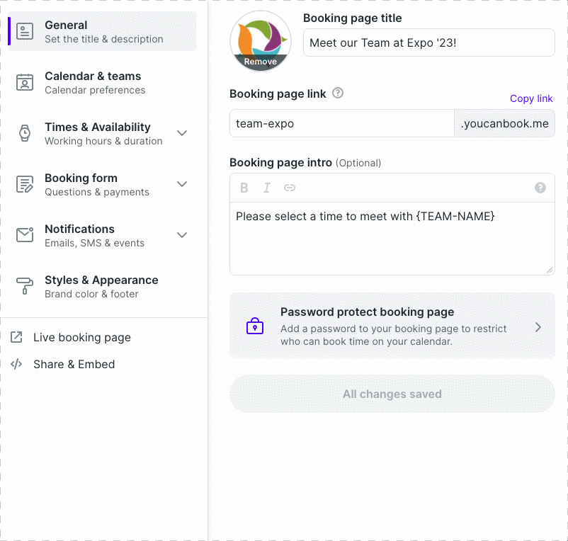 Set a limit on the number of bookings you can take each day
